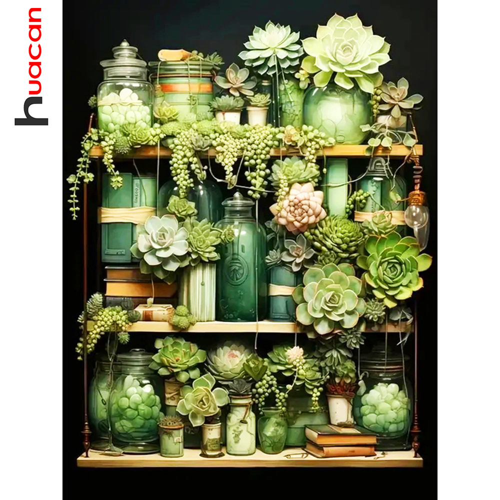Resin Art Wallpaper - Huacan-5D DIY Pintura Diamante para Decoração