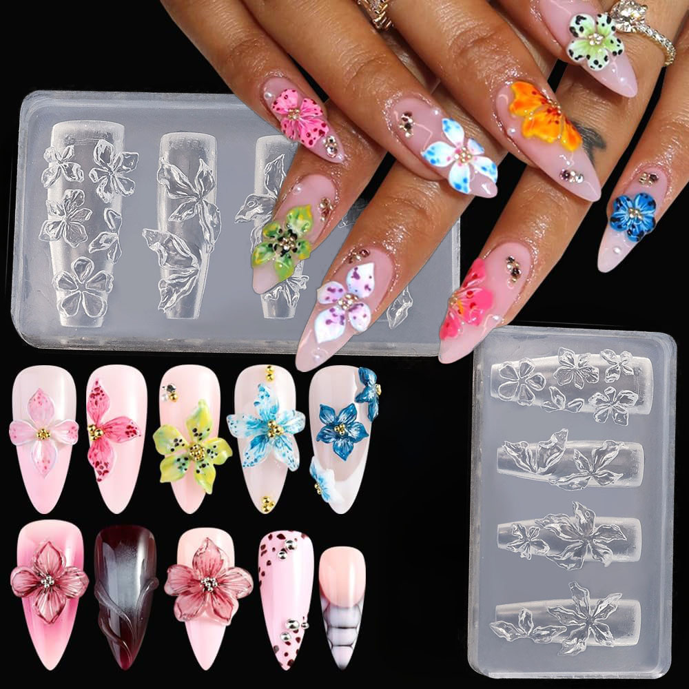 Molde de Silicone 3D para Unha - Resin Art Templates Free avaliação e preço
