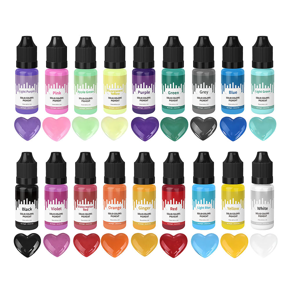 18 cores 10ml macaron sólido p - Resin Dye Opaque avaliação e preço