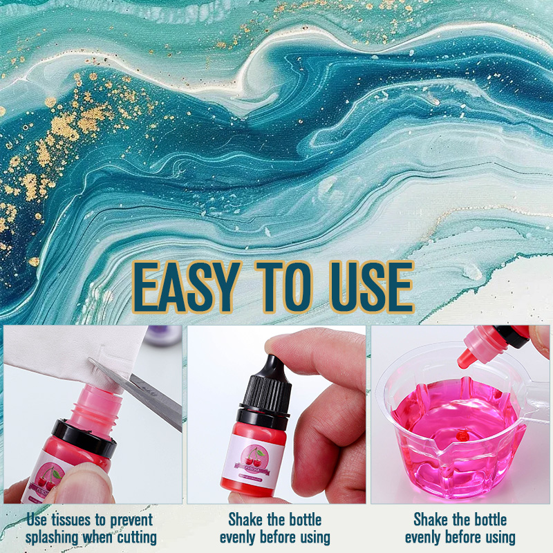 Pigmento de cor de resina epóx - Uv Resin Clear Hard avaliação e preço
