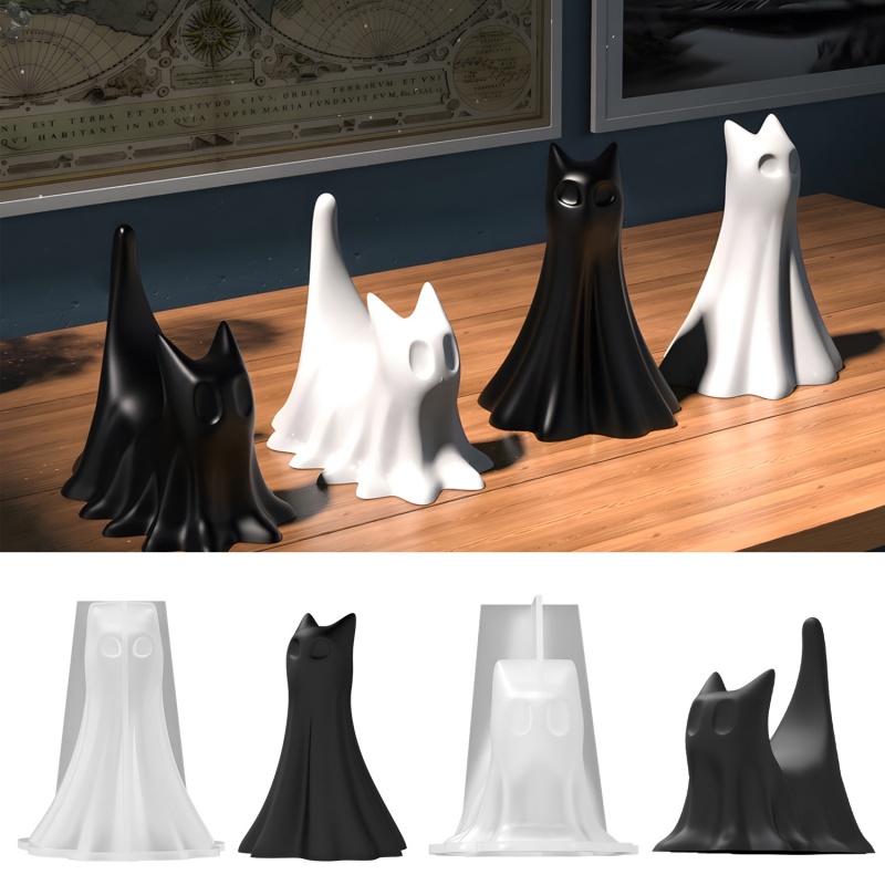 Gato fantasma halloween deskto - Resin Art Liquid avaliação e preço
