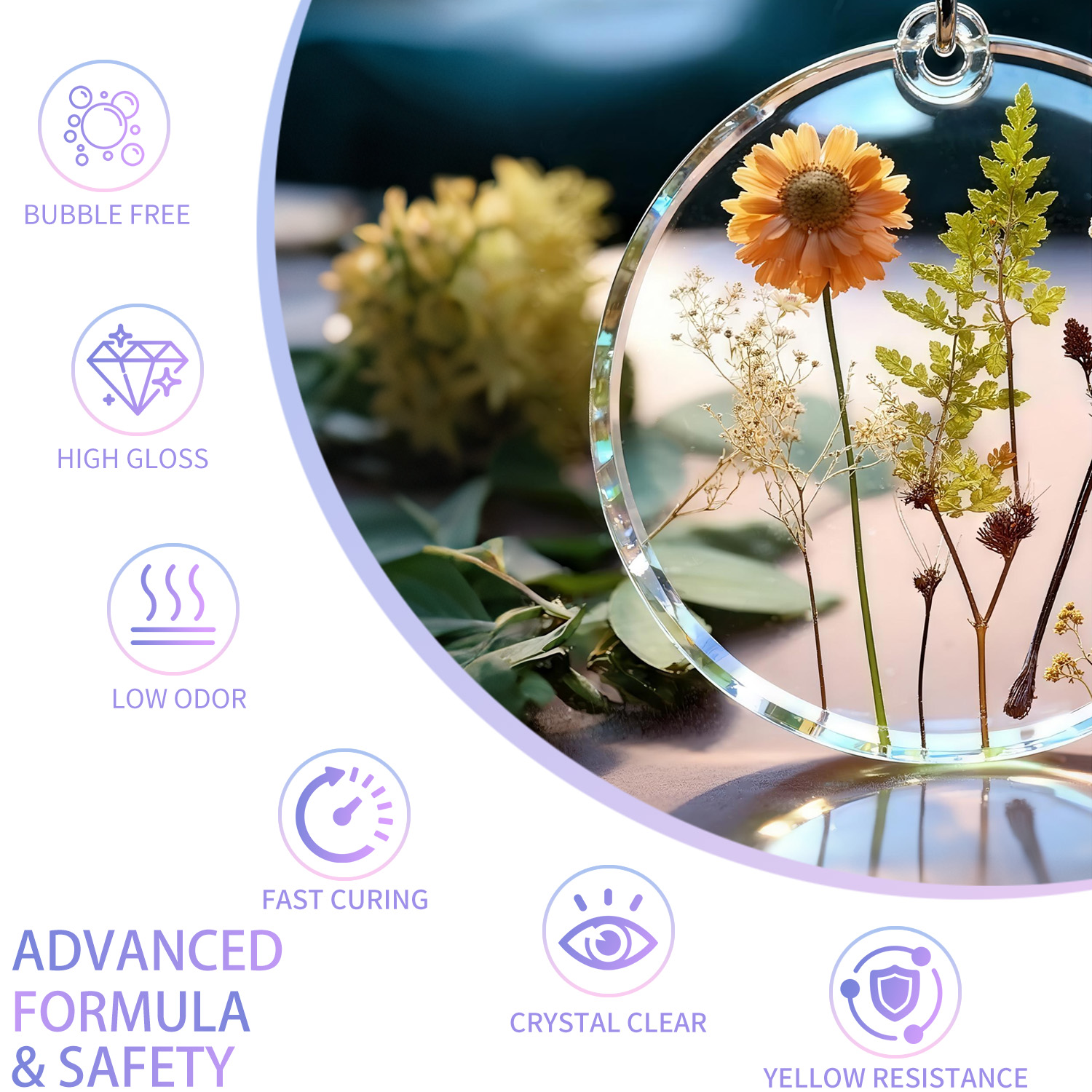 200g resina uv cristalino duro - Uv Resin Clear Hard avaliação e preço
