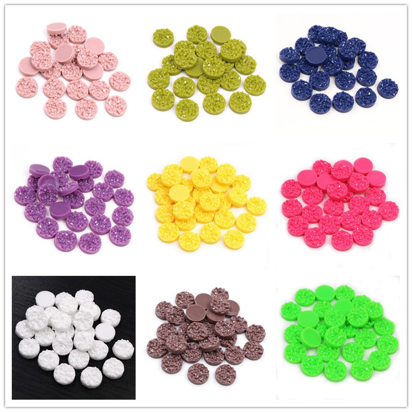 40 peças cabochões druzy de re - Resin Art Notes avaliação e preço