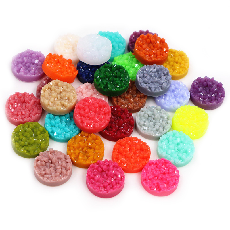 40 peças cabochões druzy de re - Resin Art Notes avaliação e preço