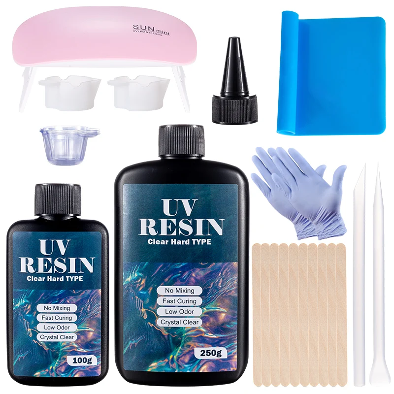 Kit de cola de resina uv dura, - Uv Resin Clear Hard avaliação e preço