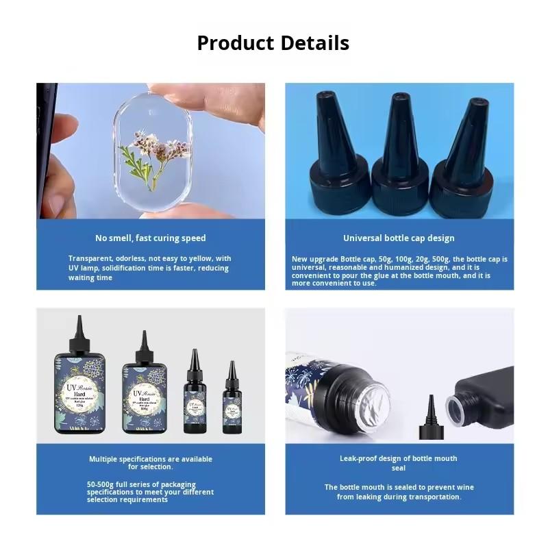 1/2 Peças Resina UV Cristalina - Uv Resin Clear Hard avaliação e preço