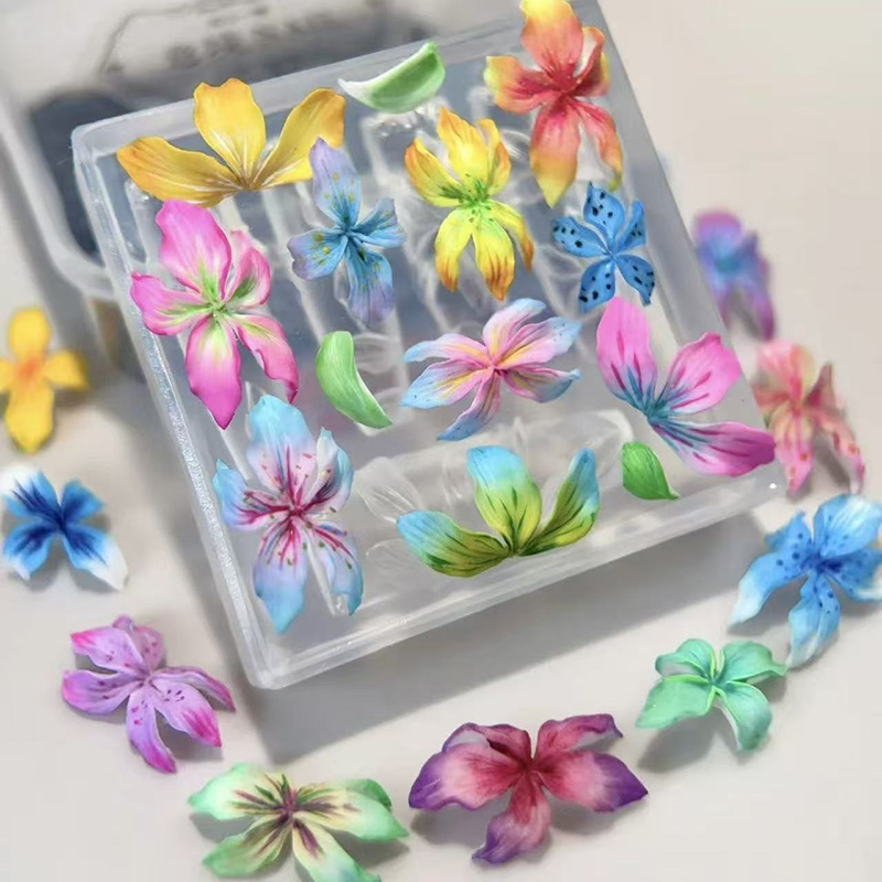 Molde de flores 3d para unhas, - Resin Art Templates Free avaliação e preço