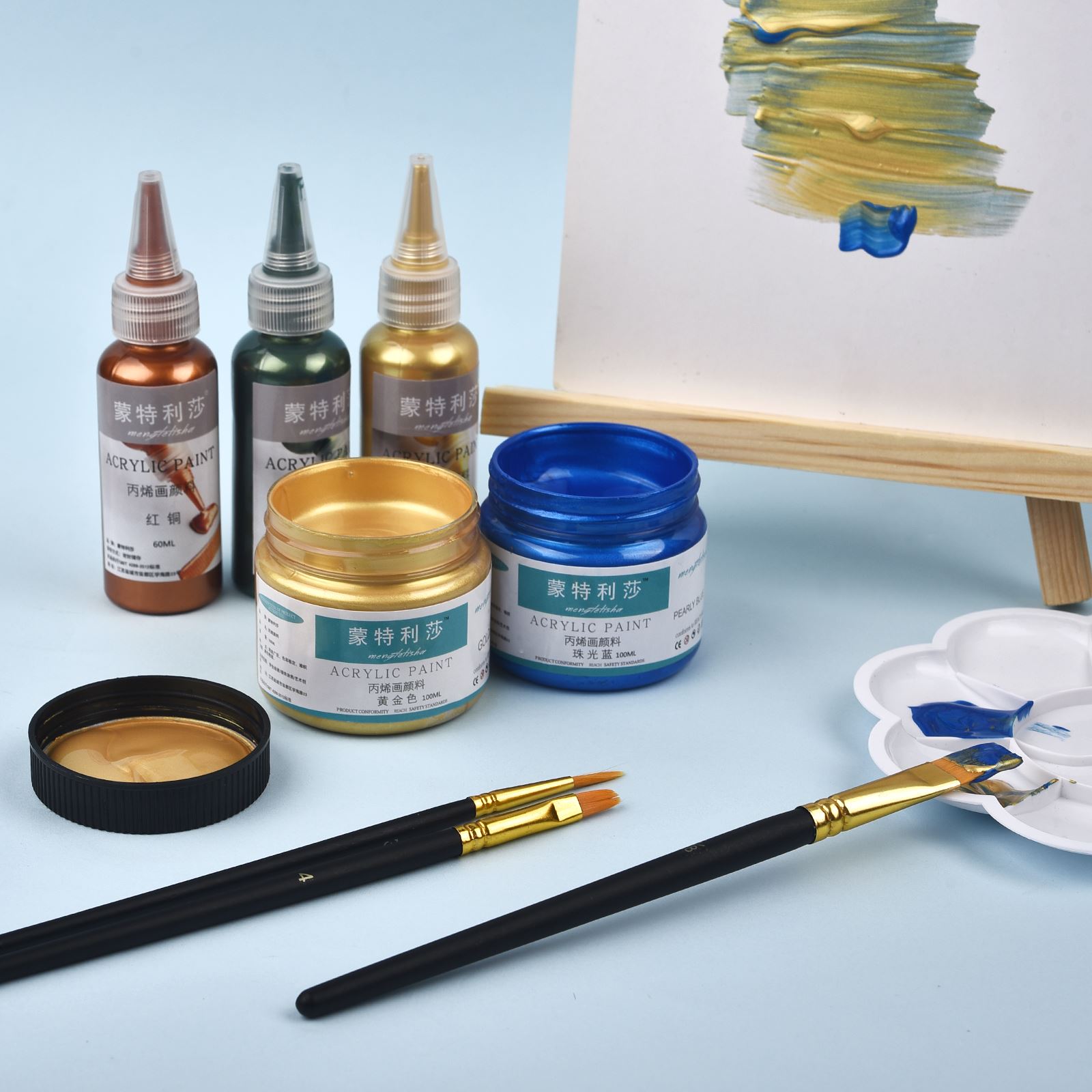 7 cores 60ml/garrafa metálica  - Resin Art Bottle avaliação e preço