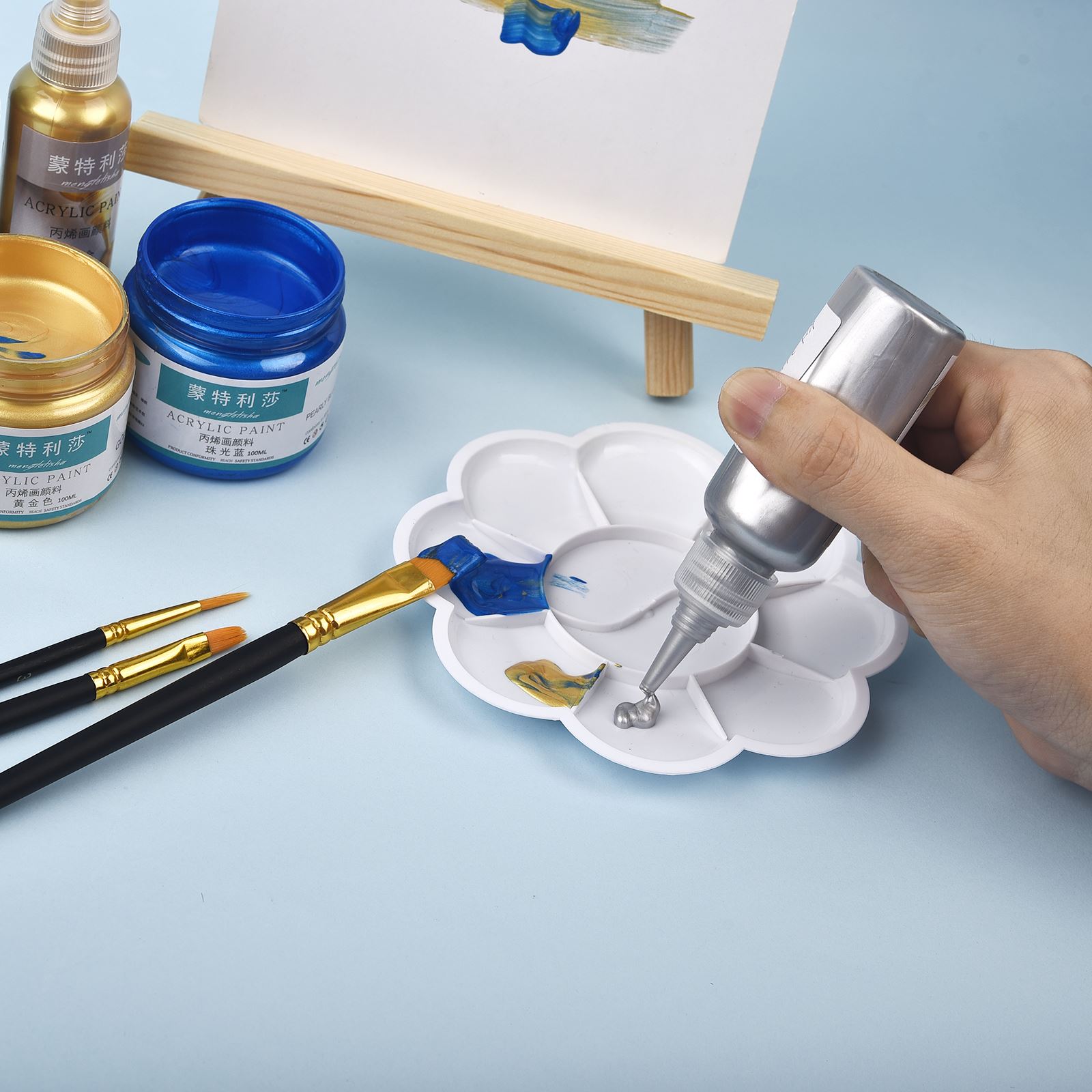 7 cores 60ml/garrafa metálica  - Resin Art Bottle avaliação e preço